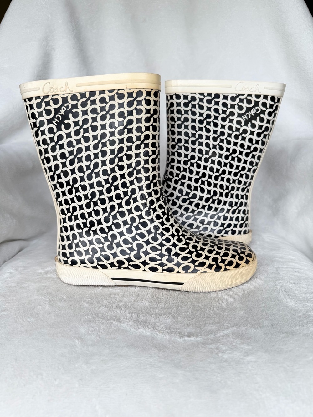 Coach Ursula Signature C Rain Boots – Women’s Size 5B